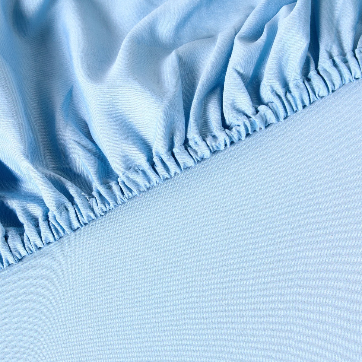 OHS Plain Dyed Fitted Sheet - Dusky Blue>