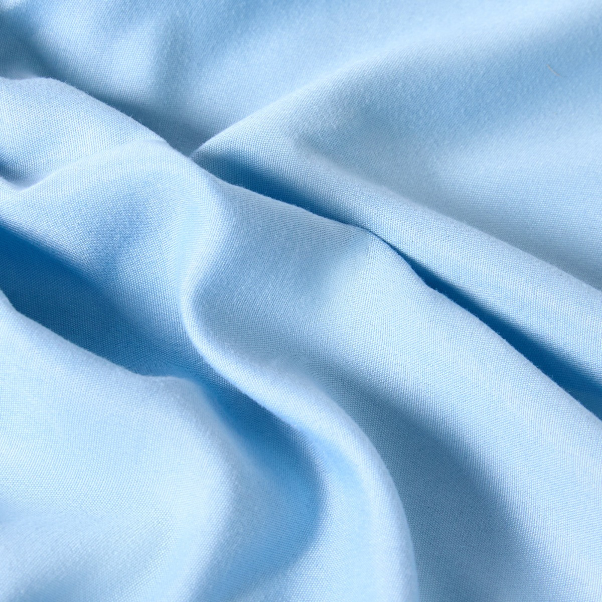 OHS Plain Dyed Fitted Sheet - Dusky Blue>