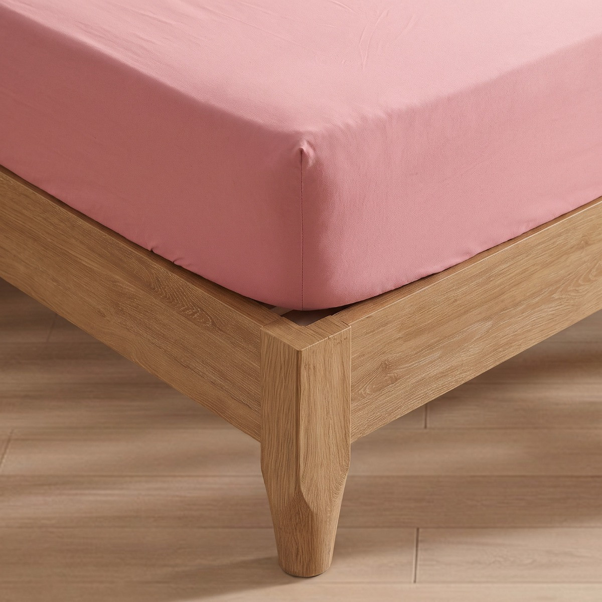 OHS Plain Dyed Fitted Sheet - Dusky Pink>