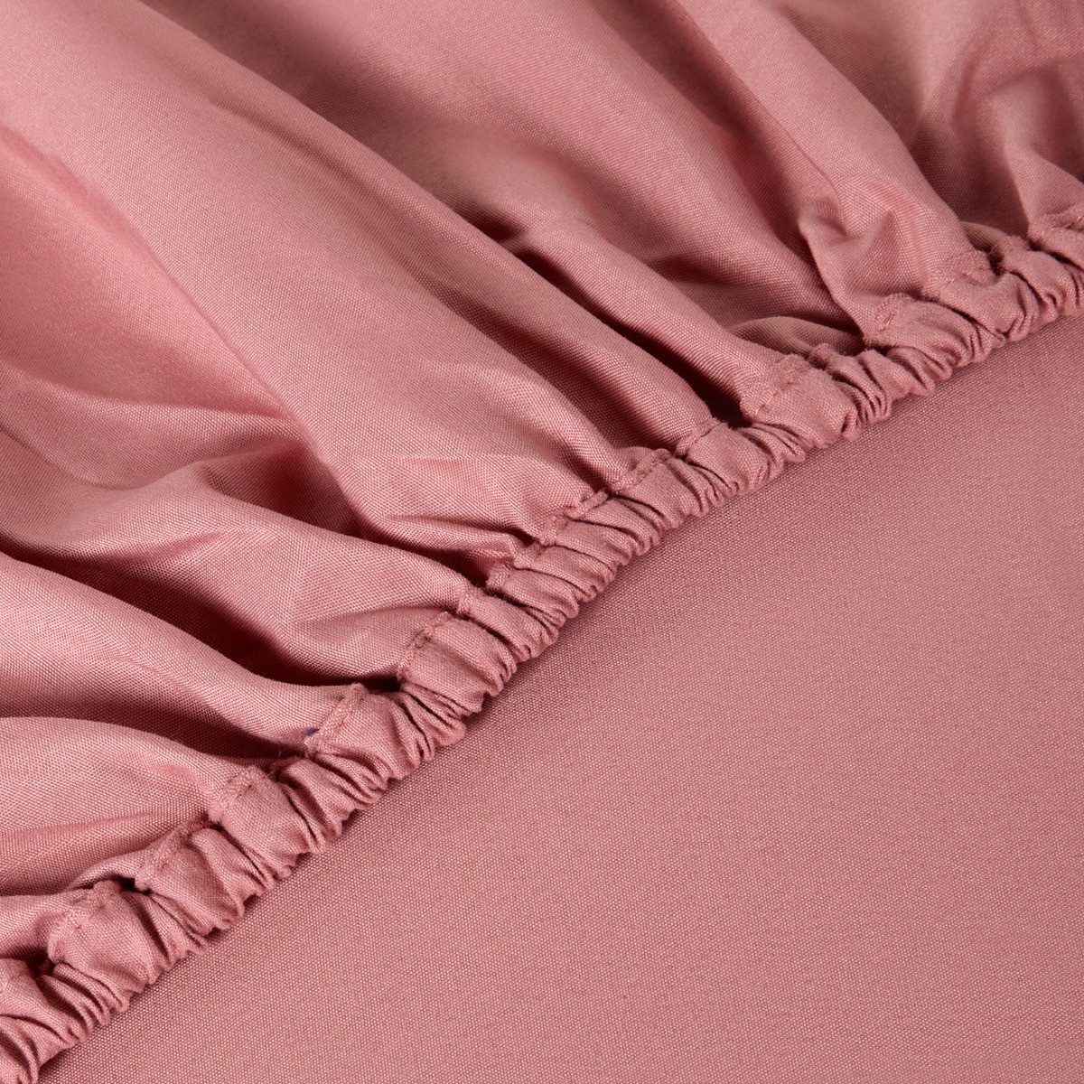 OHS Plain Dyed Fitted Sheet - Dusky Pink>