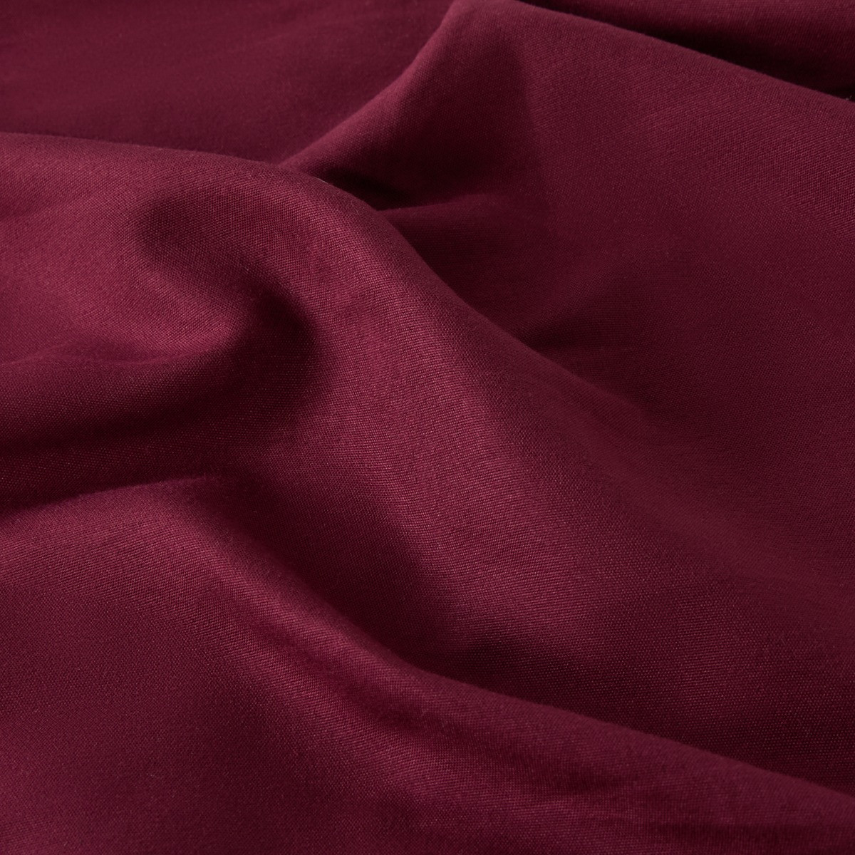OHS Plain Dyed Fitted Sheet - Burgundy>