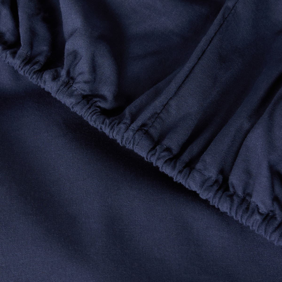 OHS Easy Care Polycotton Deep Fitted Sheet - Navy>