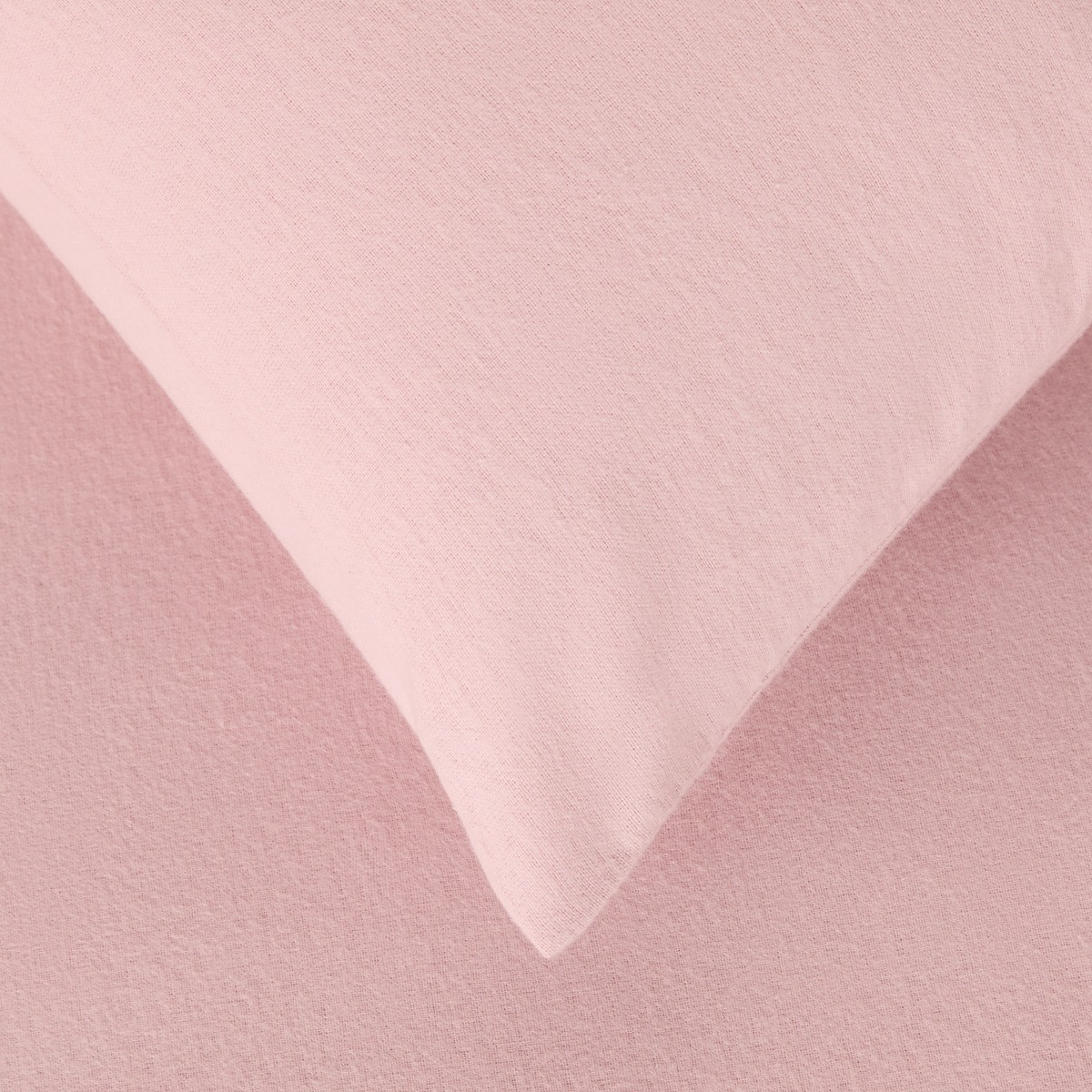 OHS Brushed Cotton Pillowcases, Blush - 2 Pack>