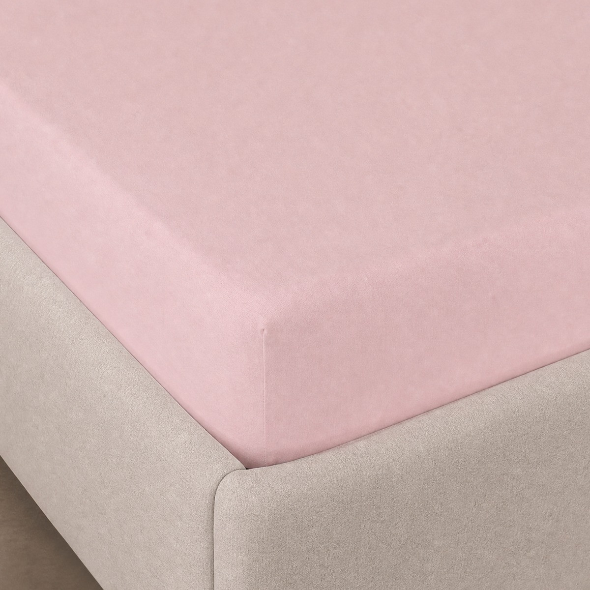 OHS Brushed Cotton Fitted Sheet - Blush>