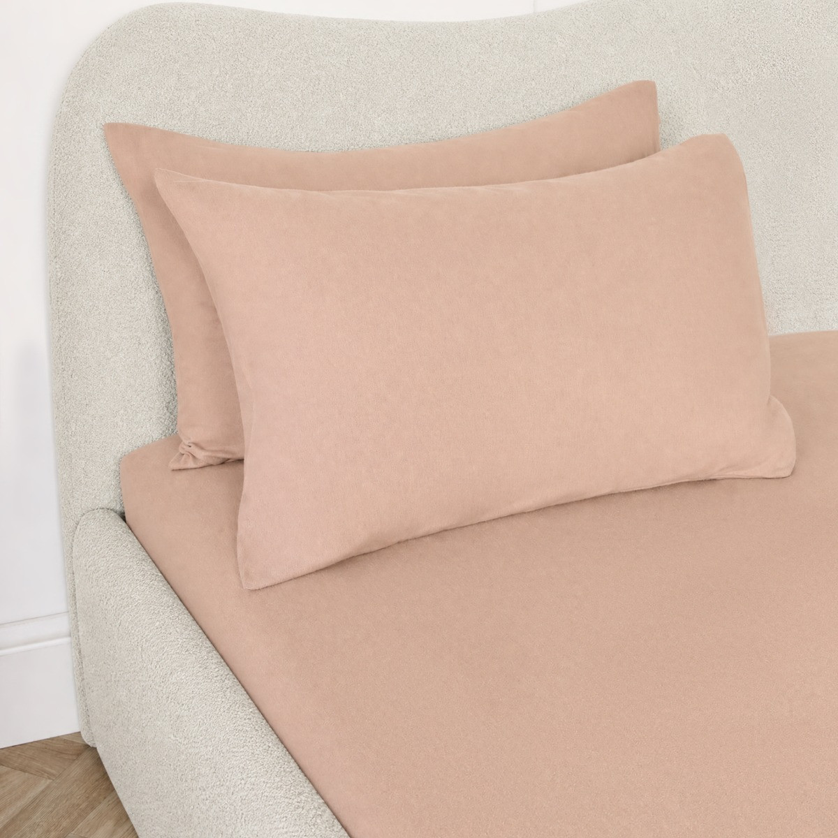 OHS Brushed Cotton Fitted Sheet - Natural>