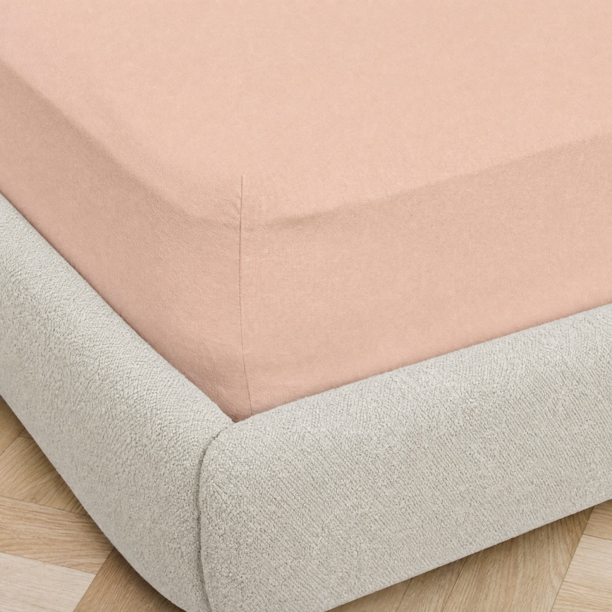 OHS Brushed Cotton Fitted Sheet - Natural>