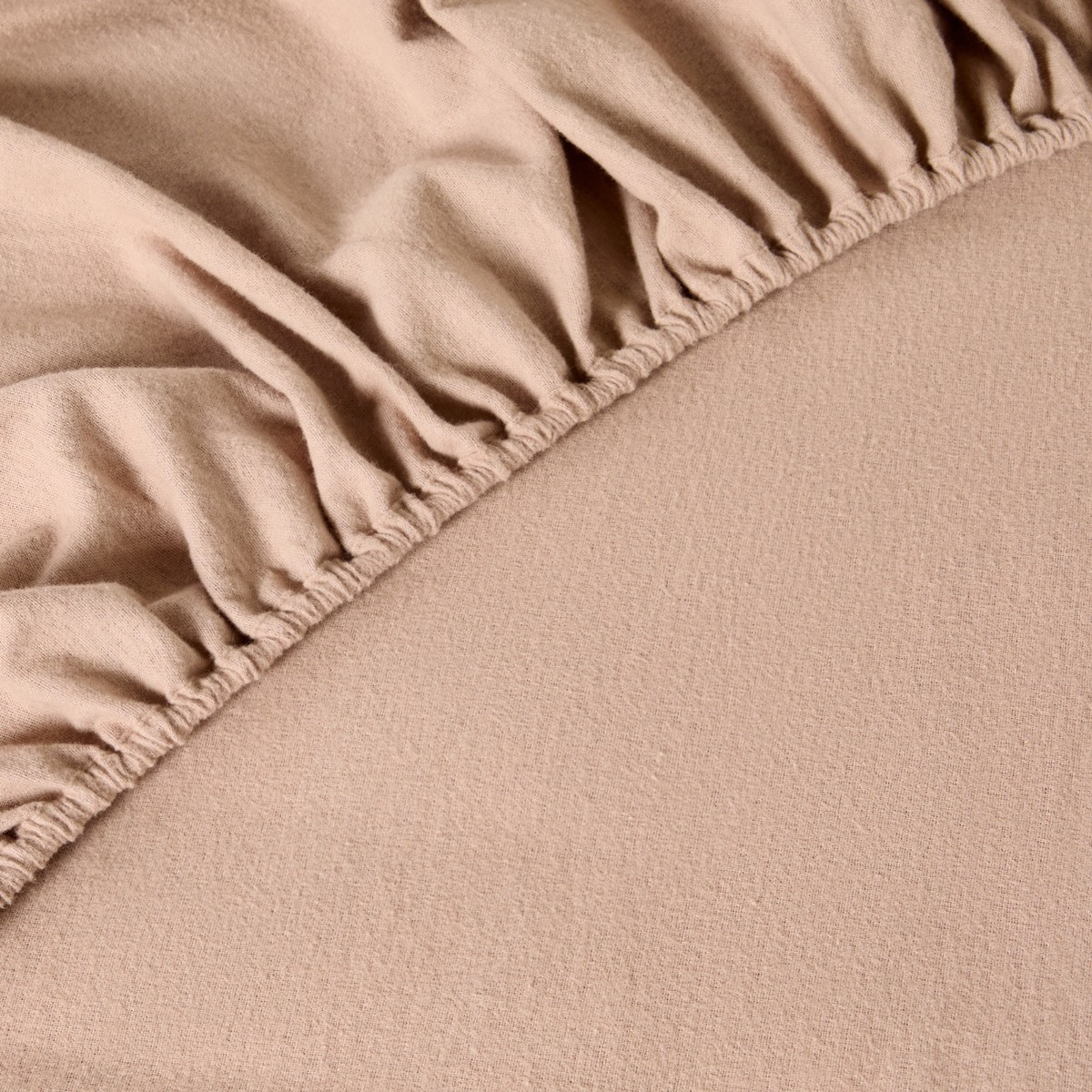 OHS Brushed Cotton Fitted Sheet - Natural>