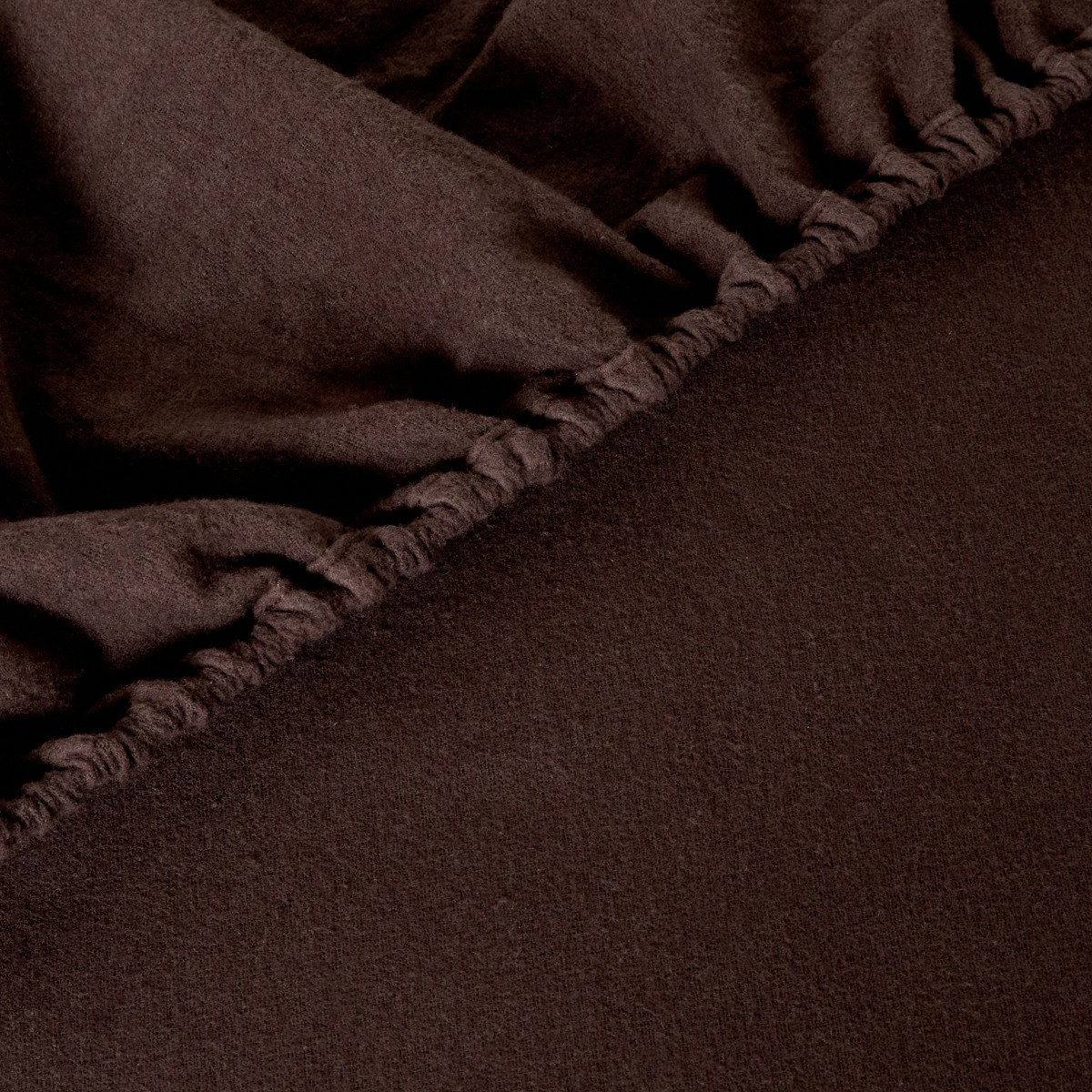 OHS Brushed Cotton Fitted Sheet - Coffee>