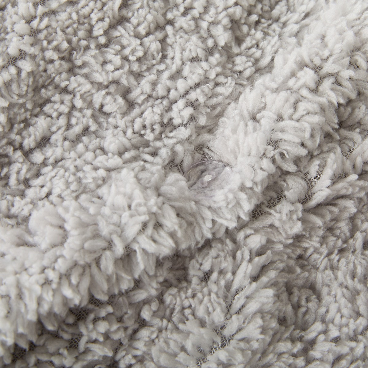 OHS Teddy Fleece Duvet Cover Set - Grey>