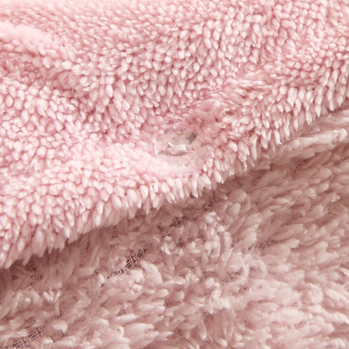 OHS Tufted Gingerbread Man Teddy Duvet Cover Set - Pink>