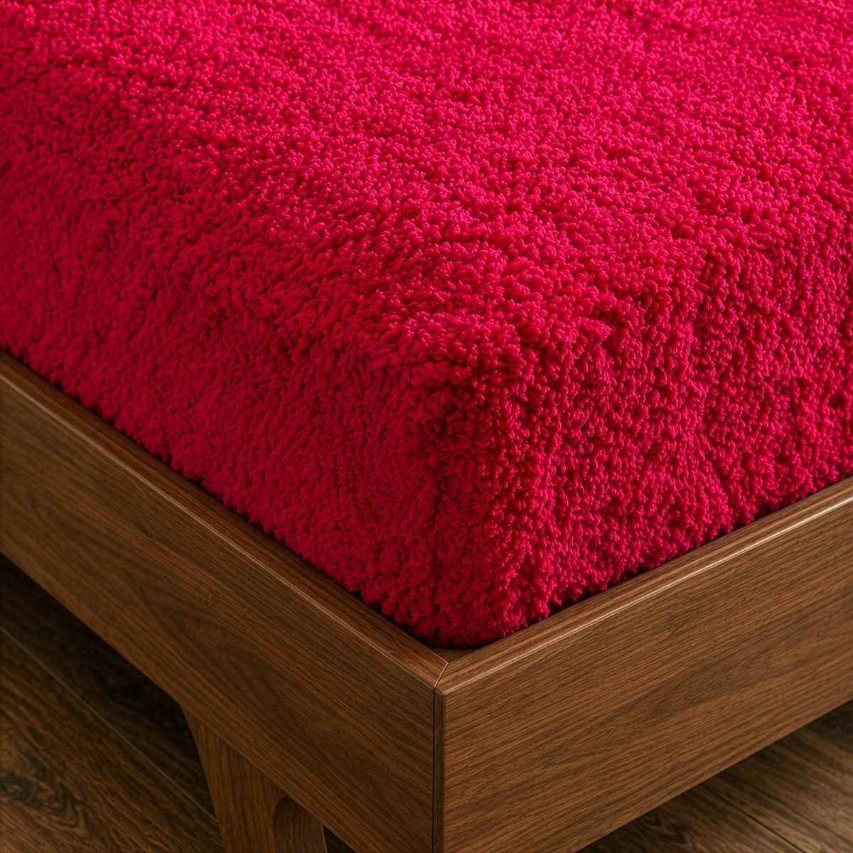 OHS Teddy Fleece Fitted Sheet - Fuchsia>