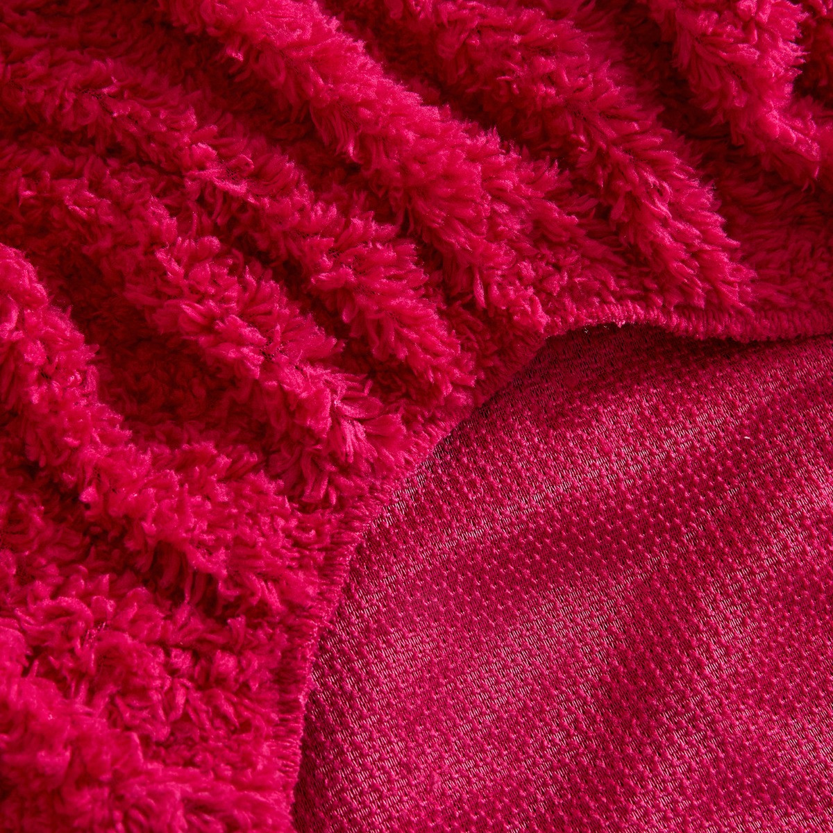 OHS Teddy Fleece Fitted Sheet - Fuchsia>
