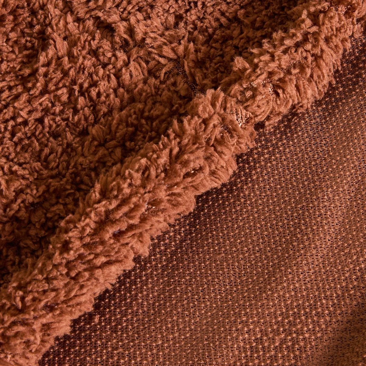 OHS Teddy Fleece Fitted Sheet - Chocolate>