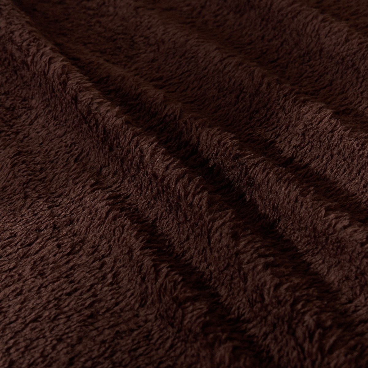 OHS Teddy Fleece Fitted Sheet - Coffee>