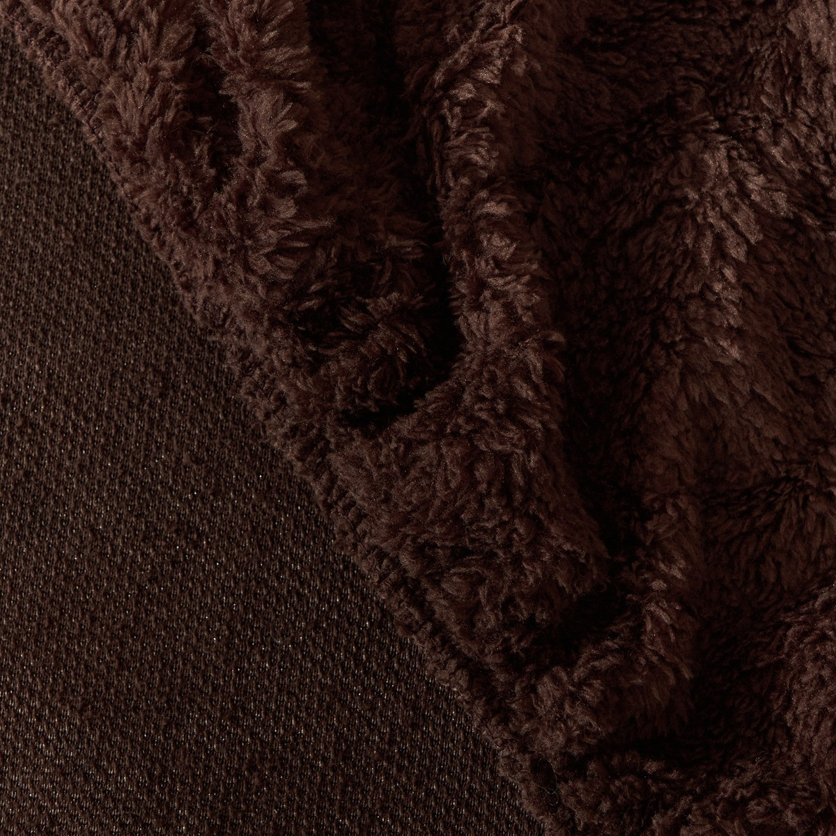 OHS Teddy Fleece Fitted Sheet - Coffee>