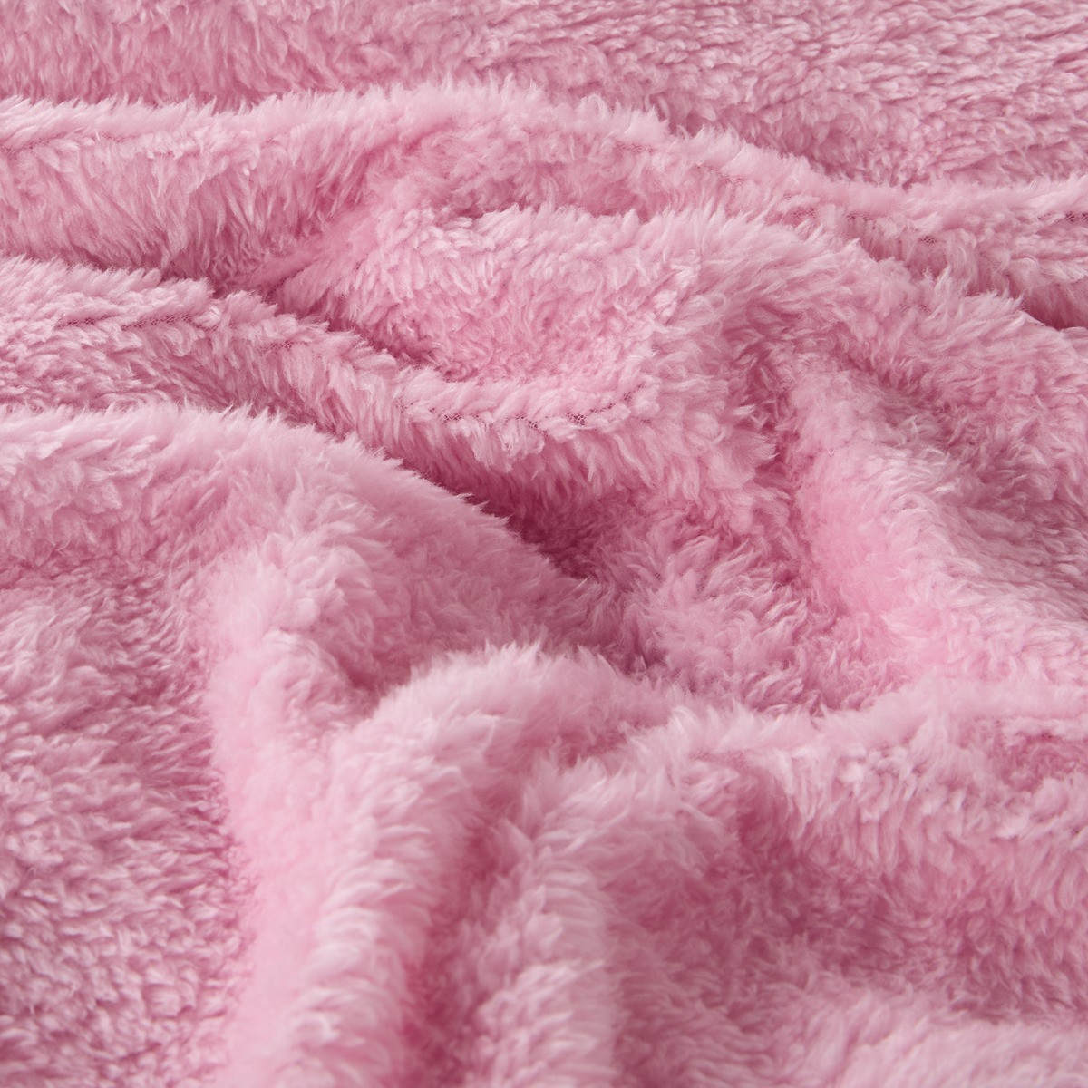 OHS Frill Teddy Duvet Set - Dusky Pink>