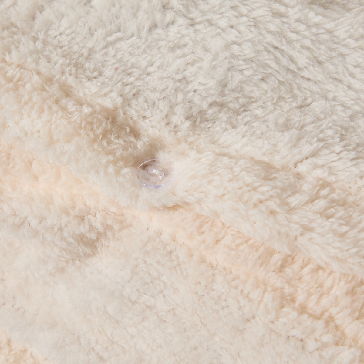 OHS Frill Teddy Duvet Set - Cream>
