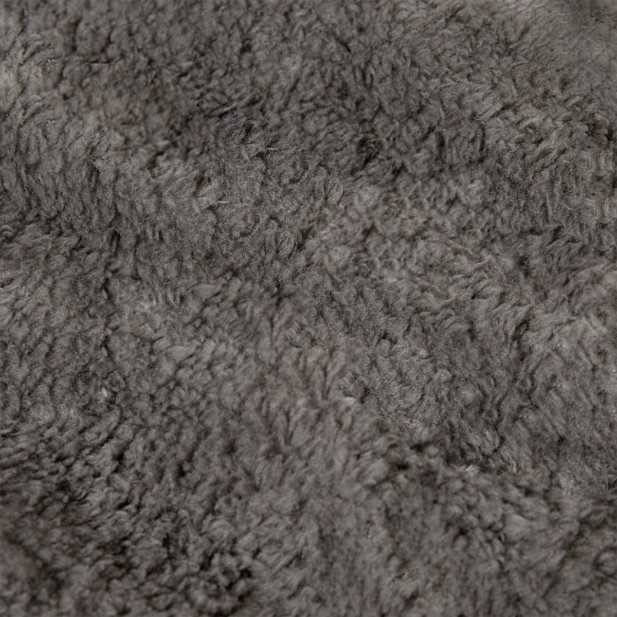 OHS Frill Teddy Duvet Cover Set - Charcoal>