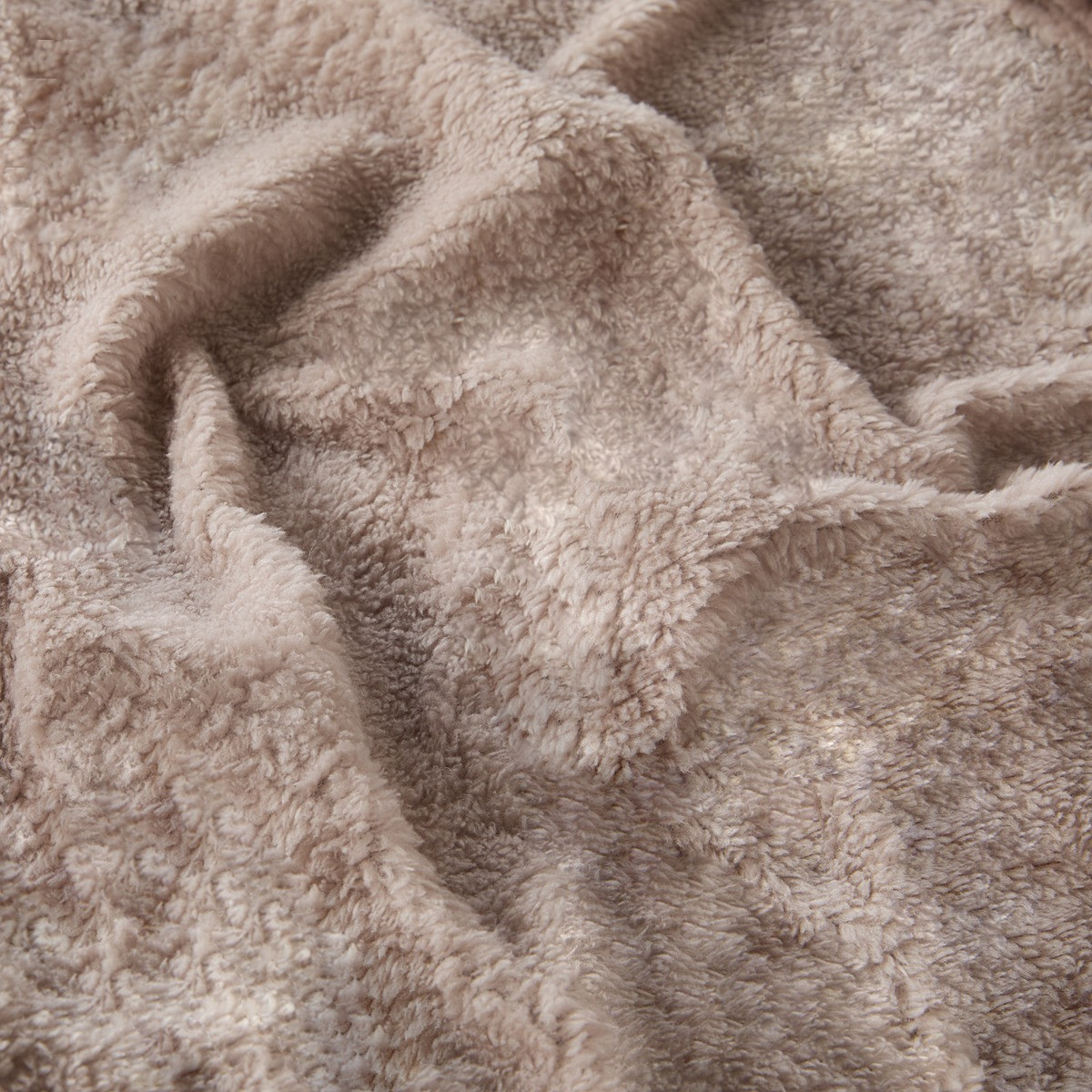 OHS Frill Teddy Duvet Cover Set - Natural>