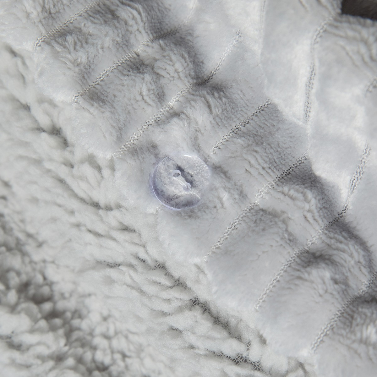 OHS Ribbed Fleece Duvet Cover Set - Silver>