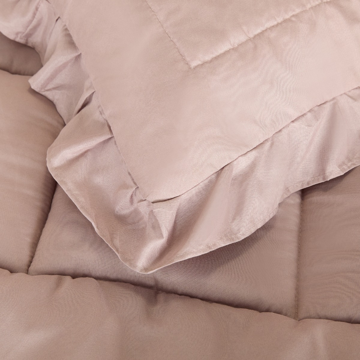 OHS Frill Edge Coverless 7.5 Tog Duvet Set - Natural>