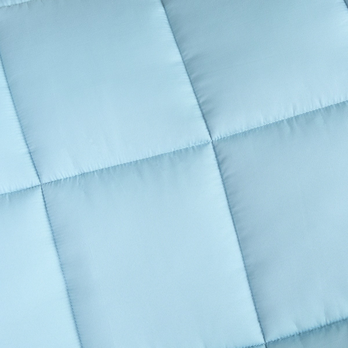 OHS Frill Edge Coverless 7.5 Tog Duvet Set - Blue>