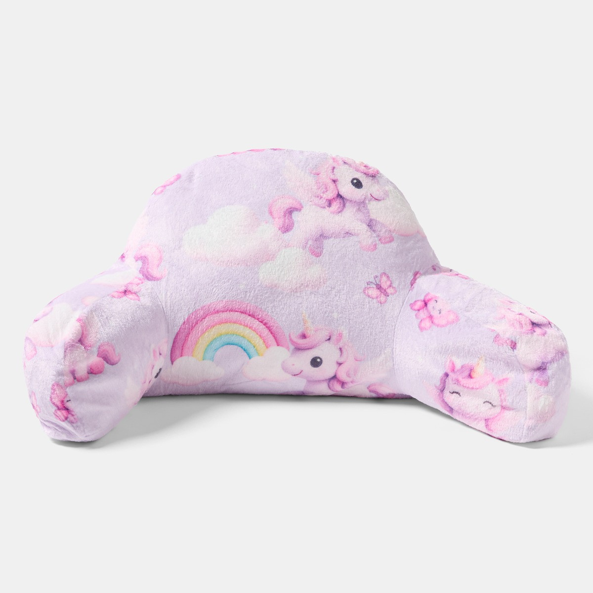 OHS Kids Real Unicorn Fleece Cuddle Cushion - Lilac >