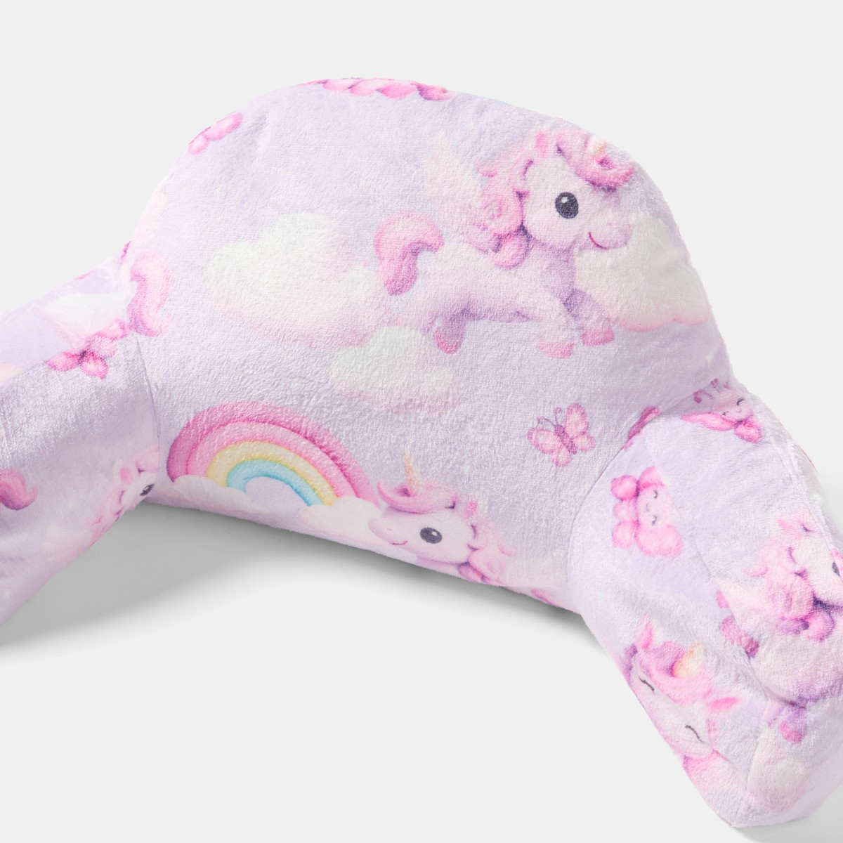 OHS Kids Real Unicorn Fleece Cuddle Cushion - Lilac >
