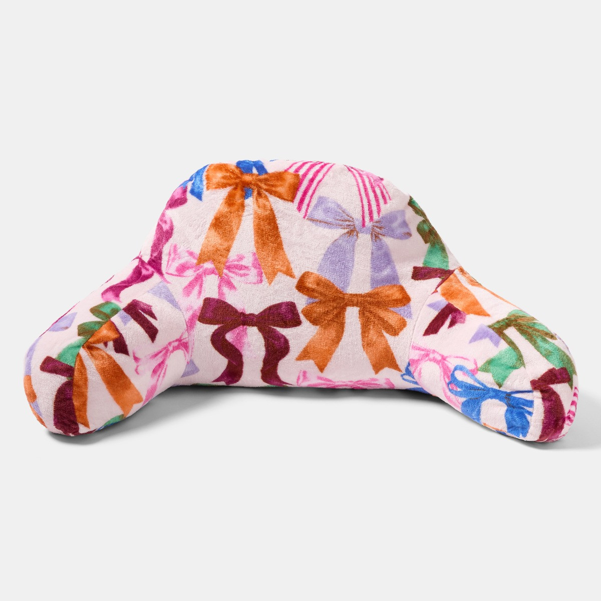 OHS Multi Bow Print Cuddle Cushion - Multi>