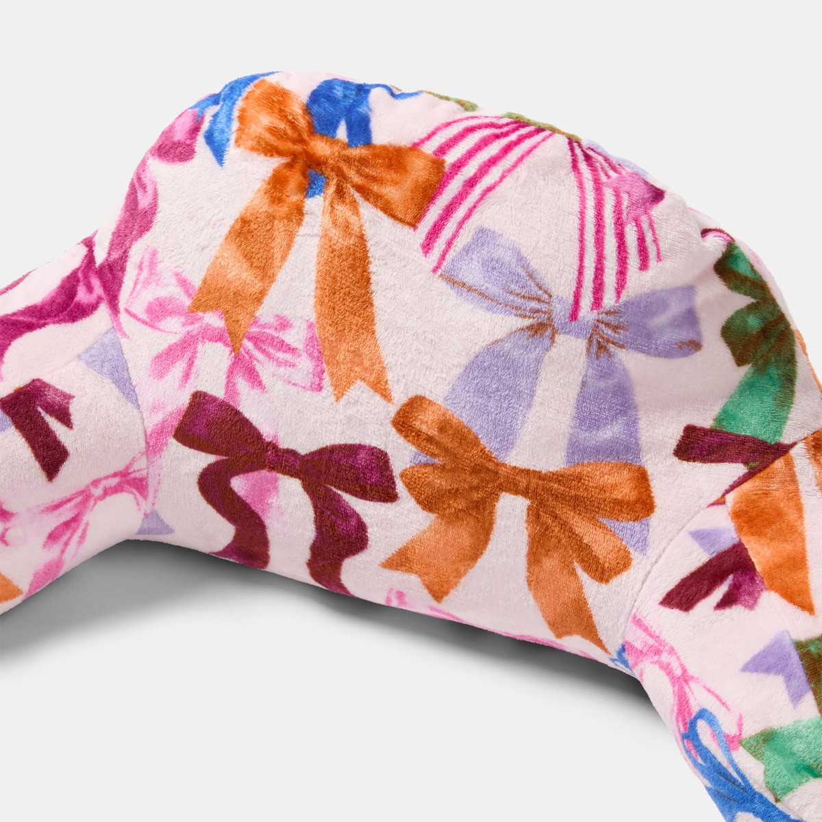 OHS Multi Bow Print Cuddle Cushion - Multi>