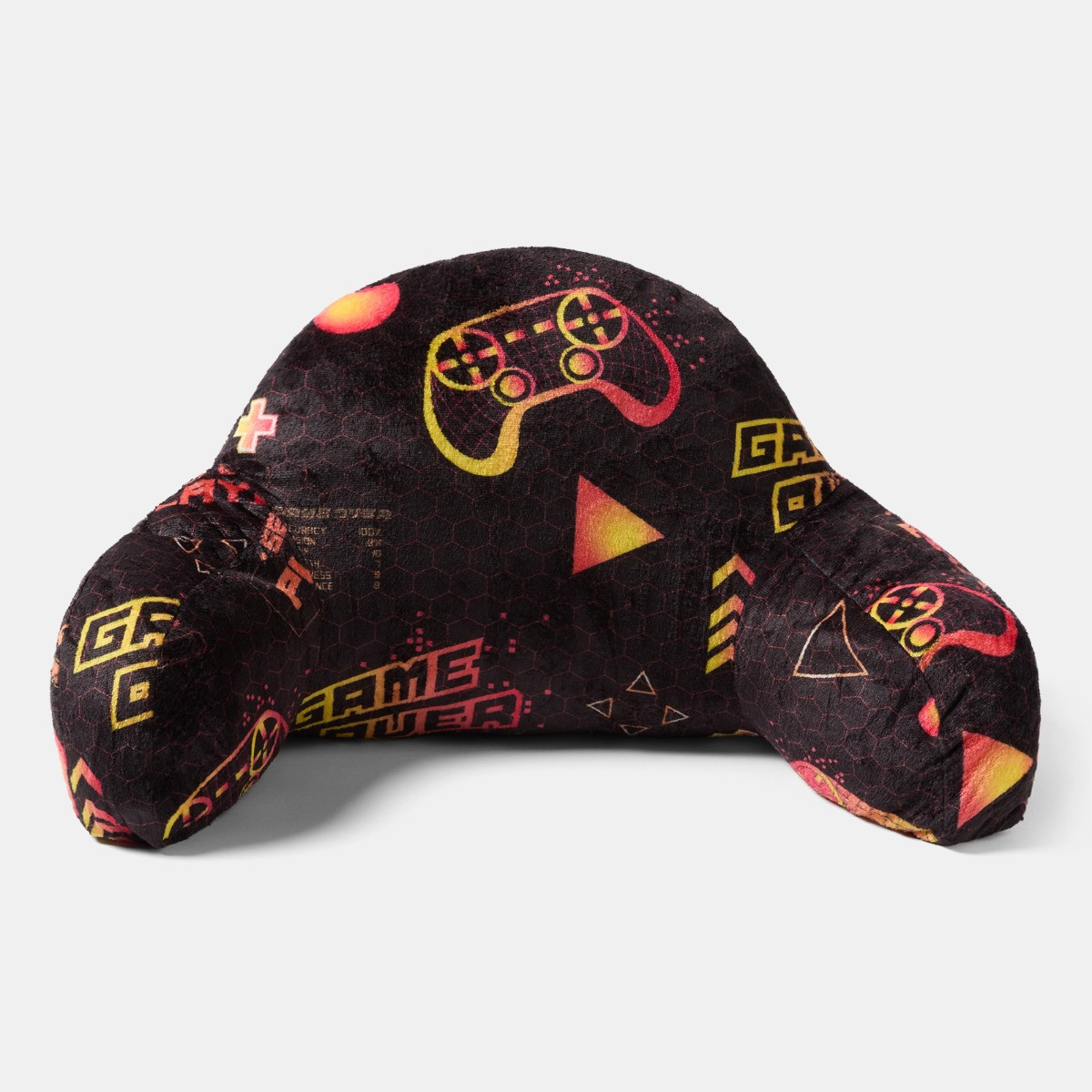 OHS Kids Gaming Fleece Cuddle Cushion - Black/Red>
