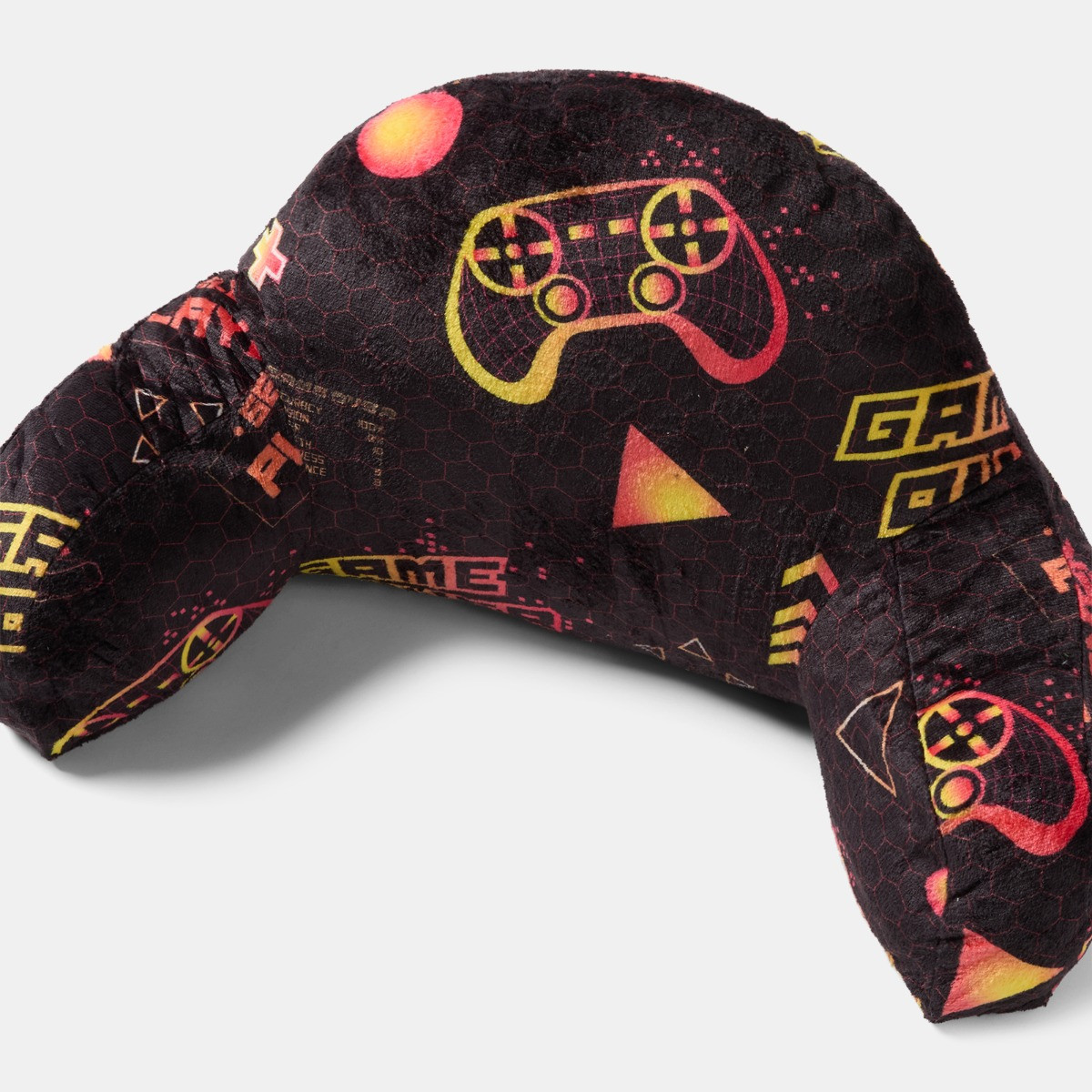 OHS Kids Gaming Fleece Cuddle Cushion - Black/Red>