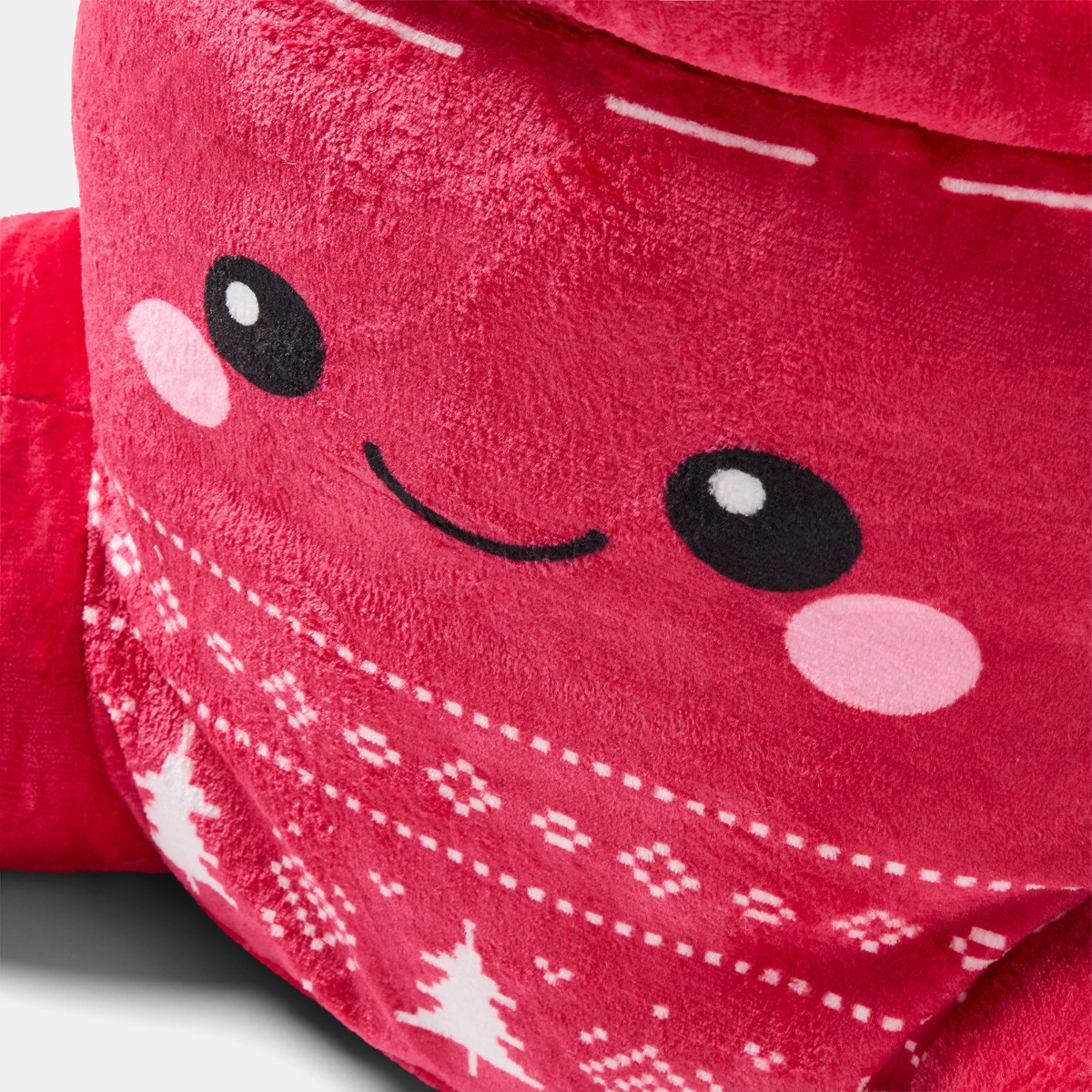 OHS Festive Hot Chocolate Cuddle Cushion - Red>