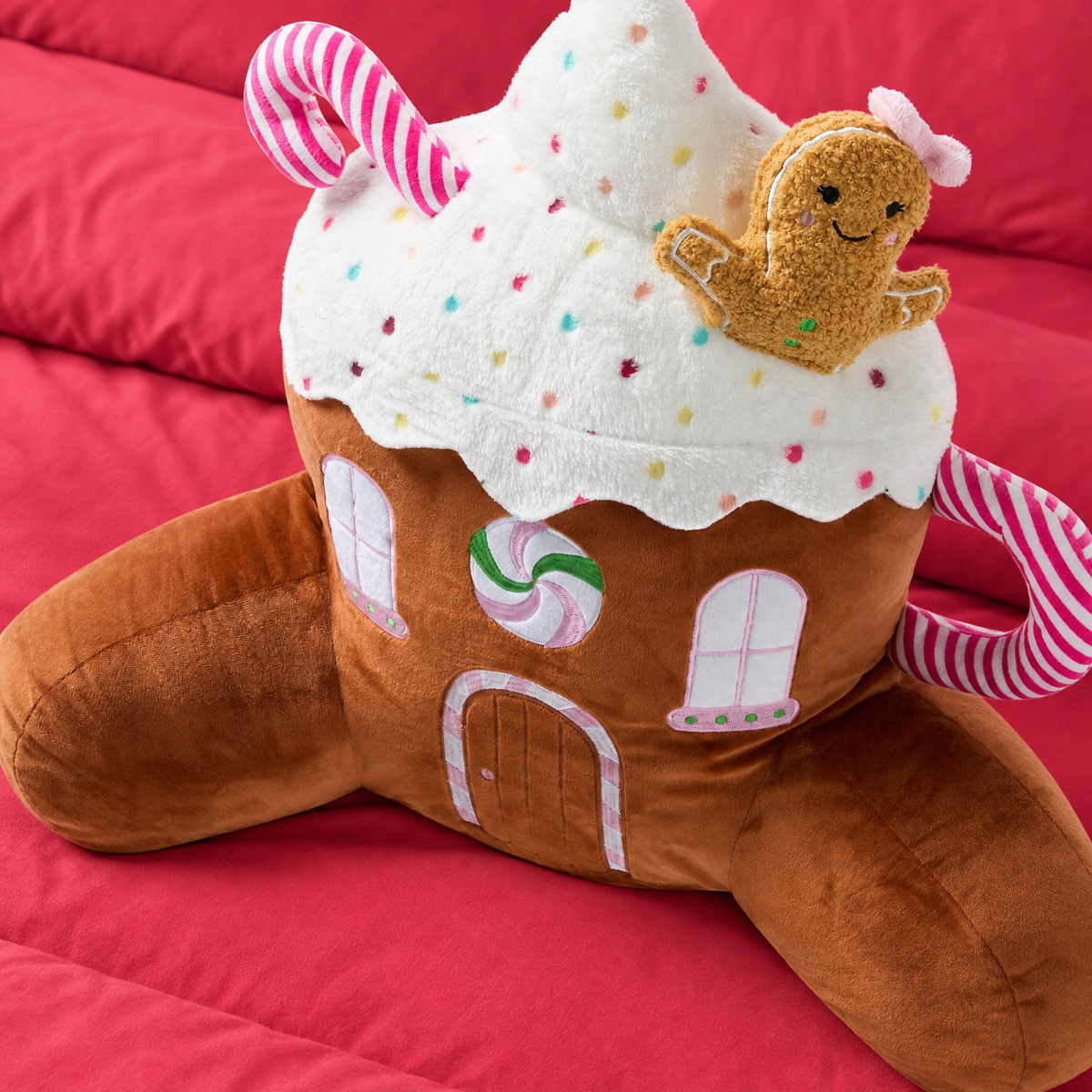 OHS Gingerbread Latte Cuddle Cushion - Brown>