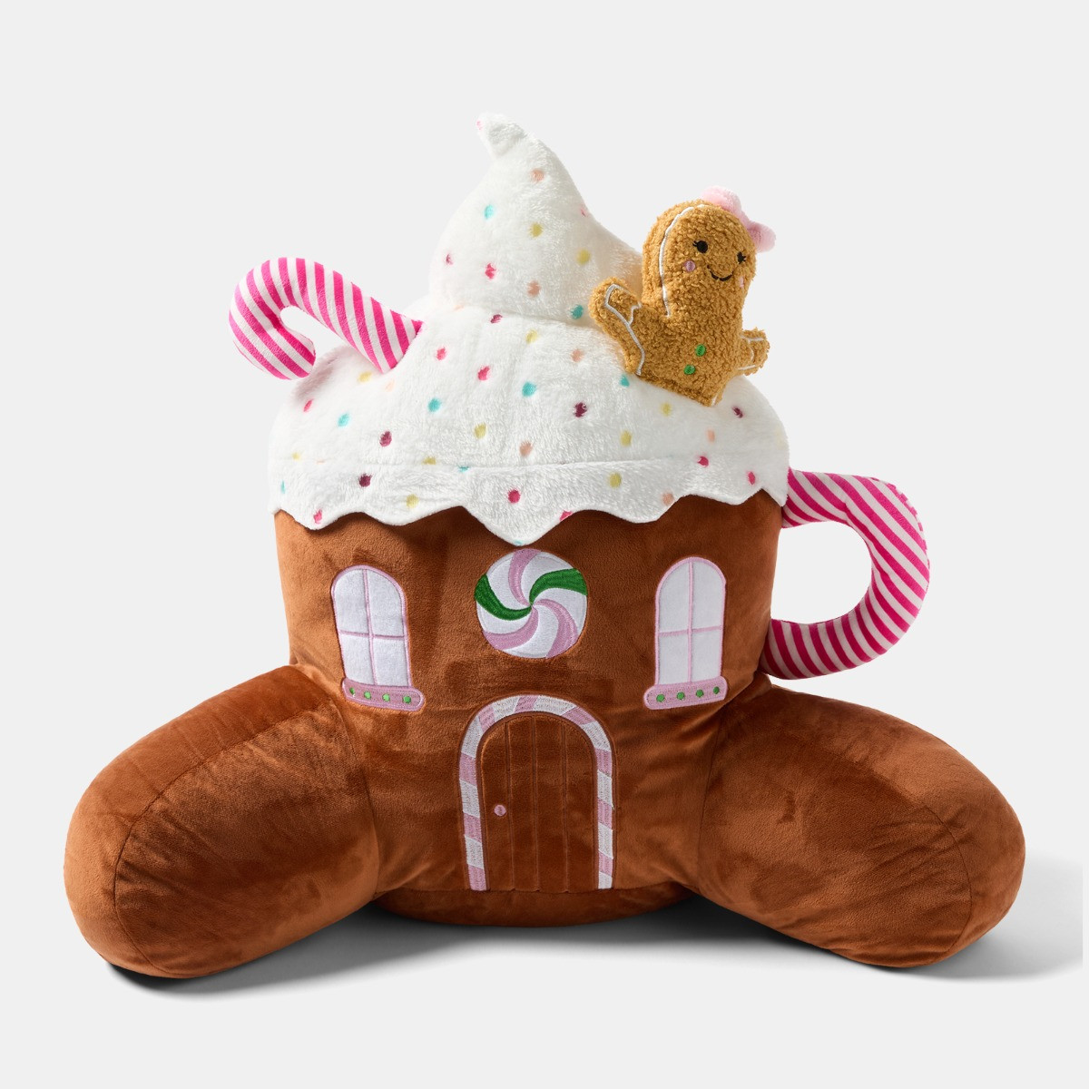 OHS Gingerbread Latte Cuddle Cushion - Brown>