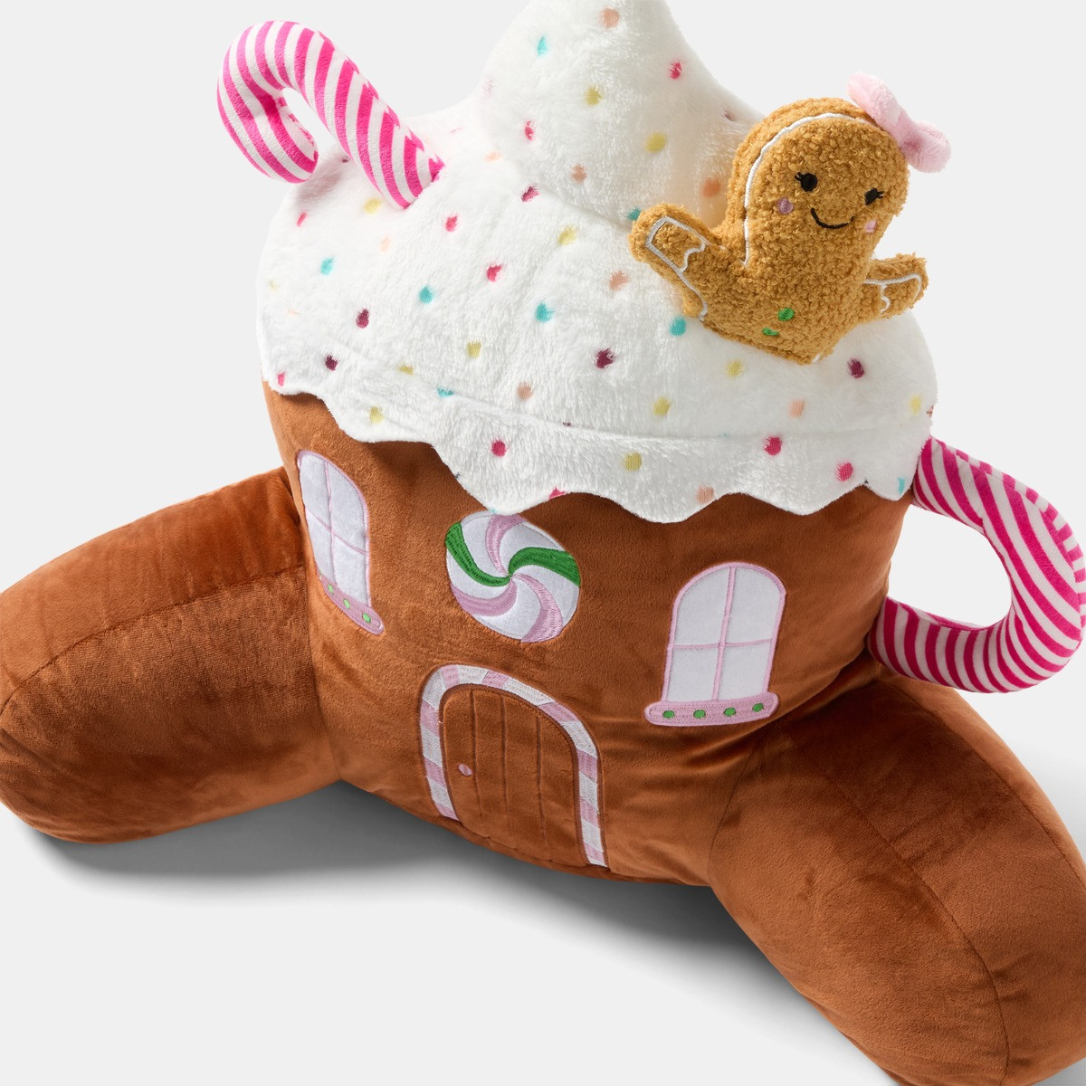 OHS Gingerbread Latte Cuddle Cushion - Brown>