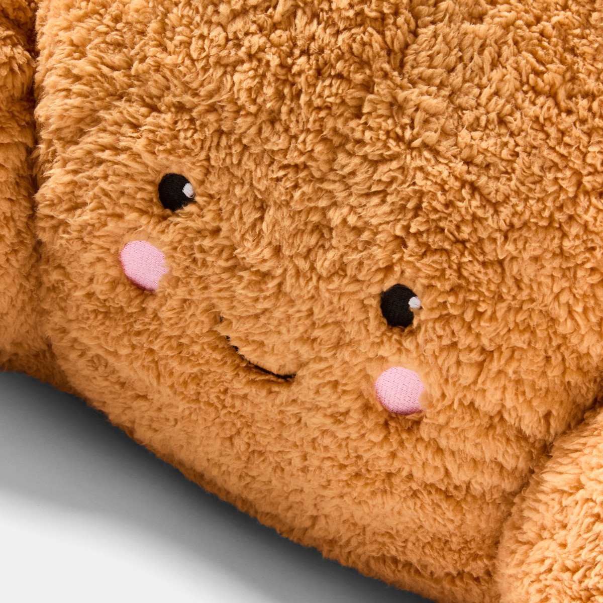 OHS Claude The Santa Croissant Cuddle Cushion - Brown>