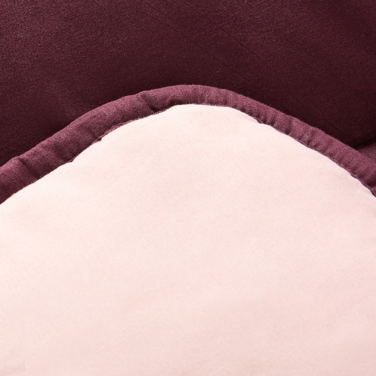 OHS Coverless 10.5 Tog Reversible Duvet Set - Plum/Blush>