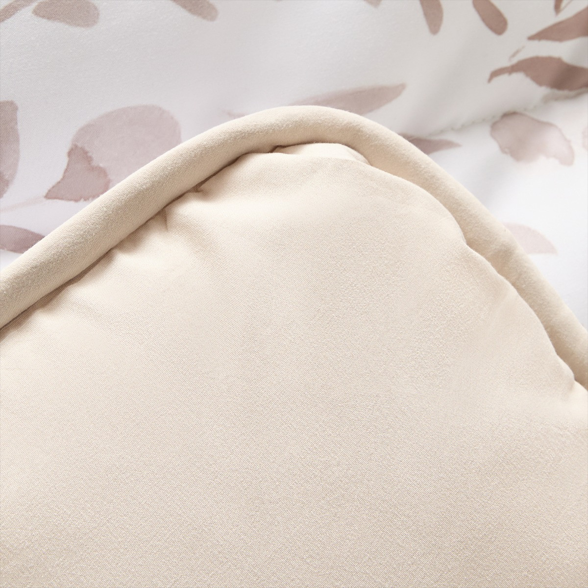 OHS Floral Print Coverless 10.5 Tog Duvet Set - Natural>