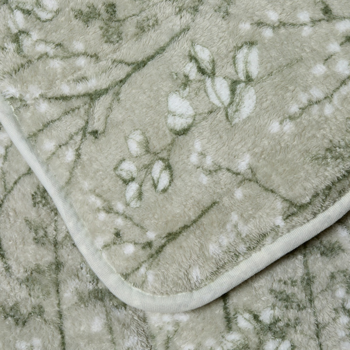 OHS Willow Teddy Coverless 10.5 Tog Duvet Set - Sage>