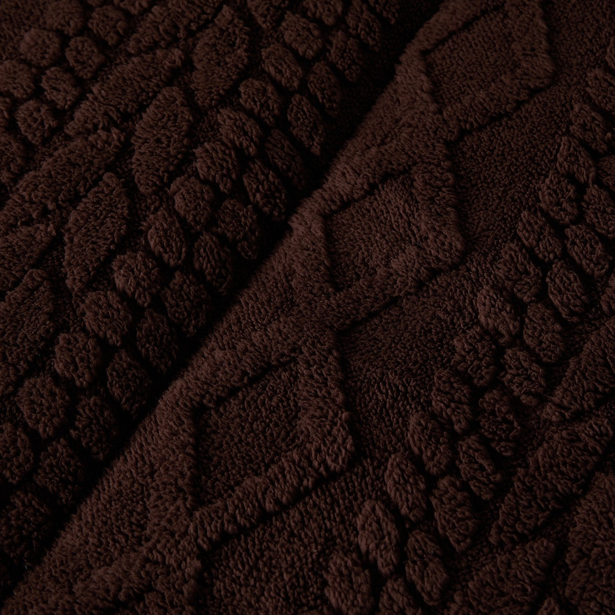 OHS Coverless Cable Knit 10.5 Tog Duvet Set - Coffee>