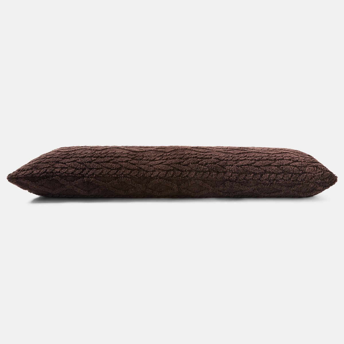 OHS Cable Knit Bolster Pillow - Coffee>