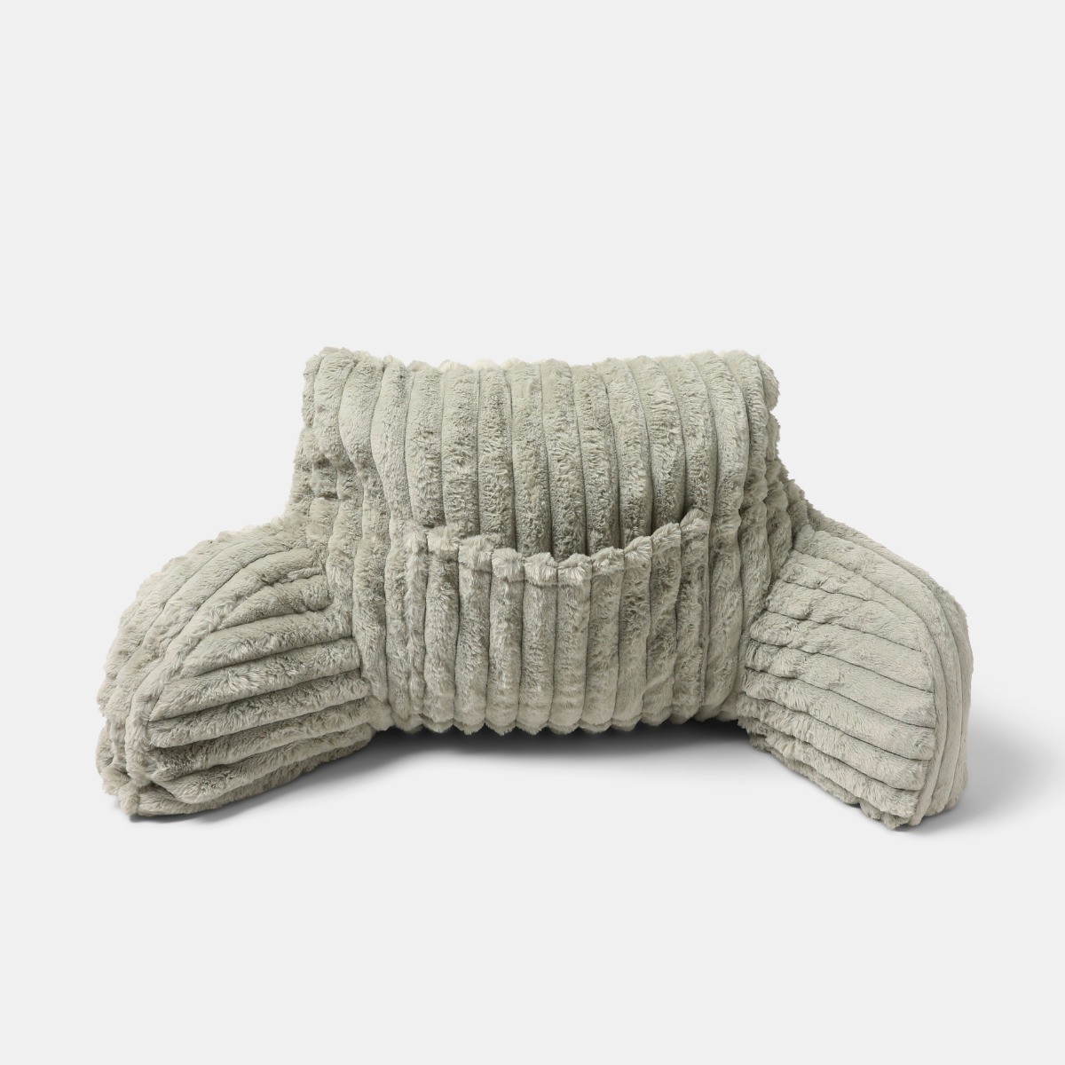 OHS Heatable Ribbed Faux Fur Cuddle Cushion - Sage>