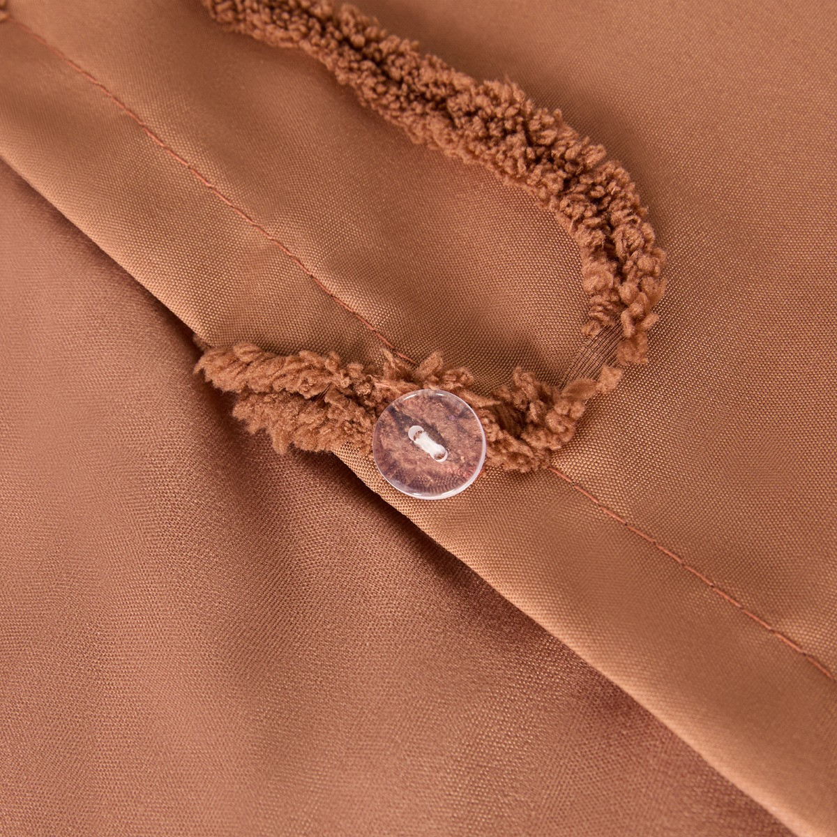 OHS Tufted Gingerbread Duvet Cover Set - Toffee>