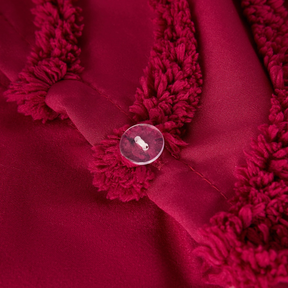 OHS Tufted Arches Duvet Cover Set - Berry>
