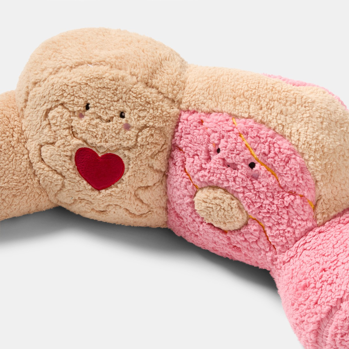 OHS Party Biscuit Duo Cuddle Cushion - Natural/Pink>