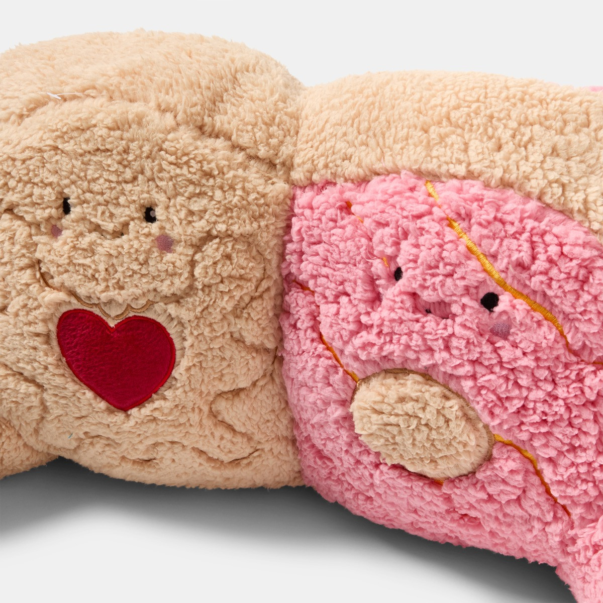 OHS Party Biscuit Duo Cuddle Cushion - Natural/Pink>