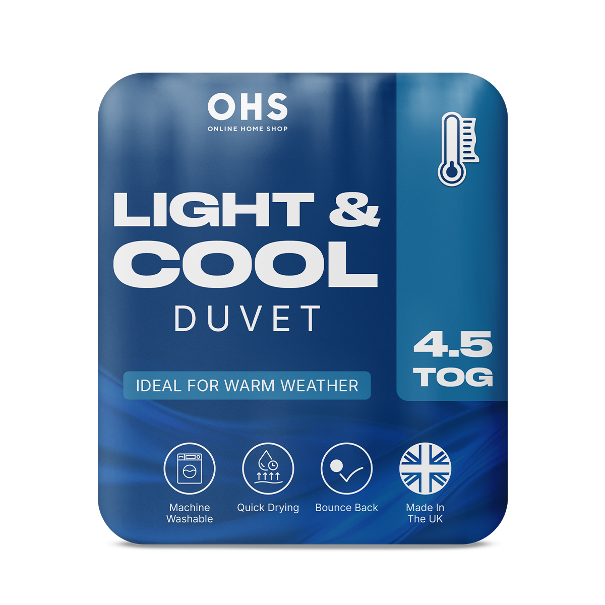 OHS 4.5 Tog Light & Cool Duvet - Superking>