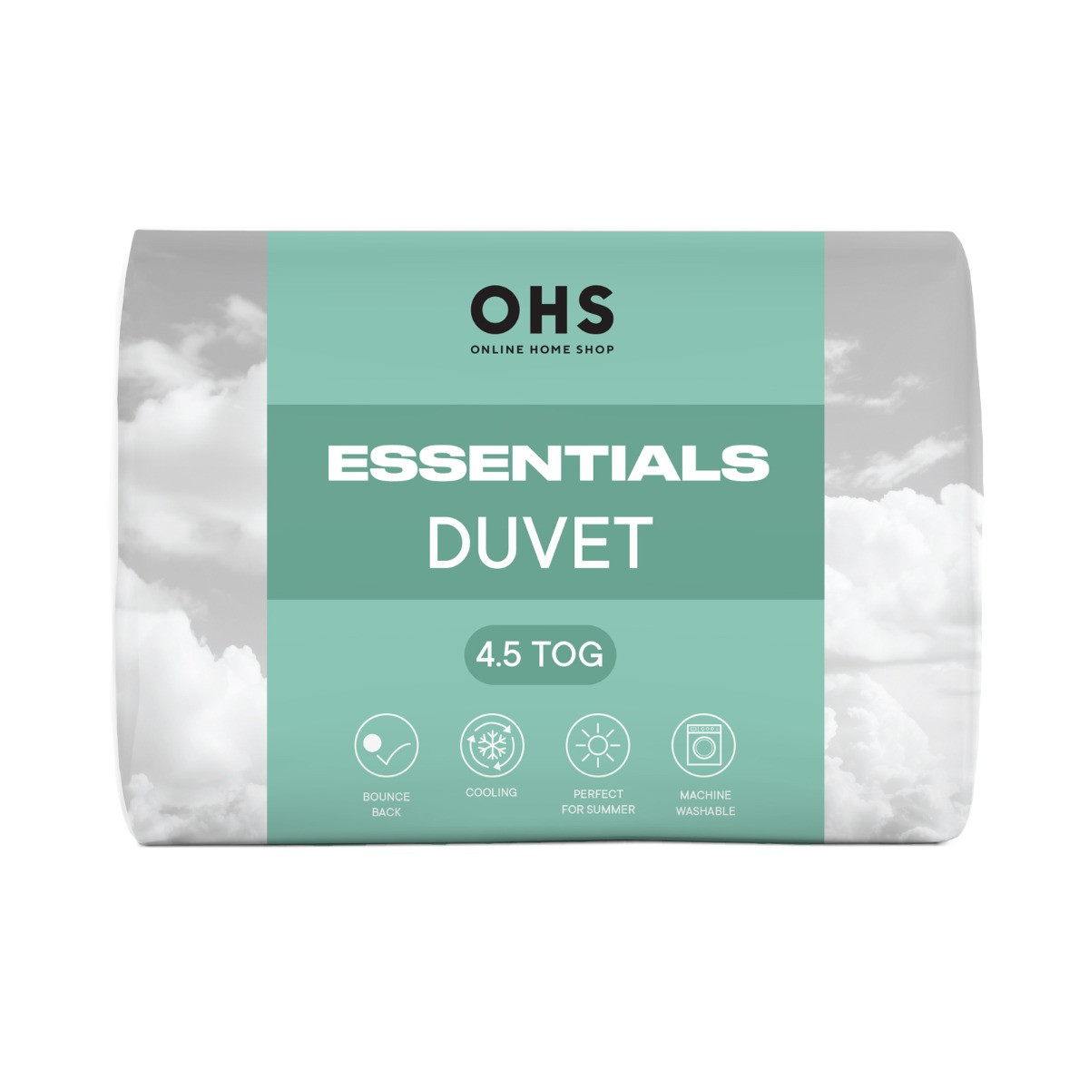 OHS Essentials 4.5 Tog Cool Duvet - King>