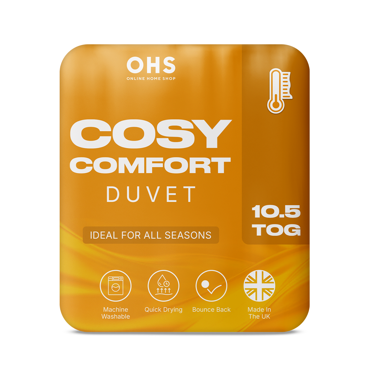 OHS 10.5 Tog Cosy Comfort Duvet - Double>